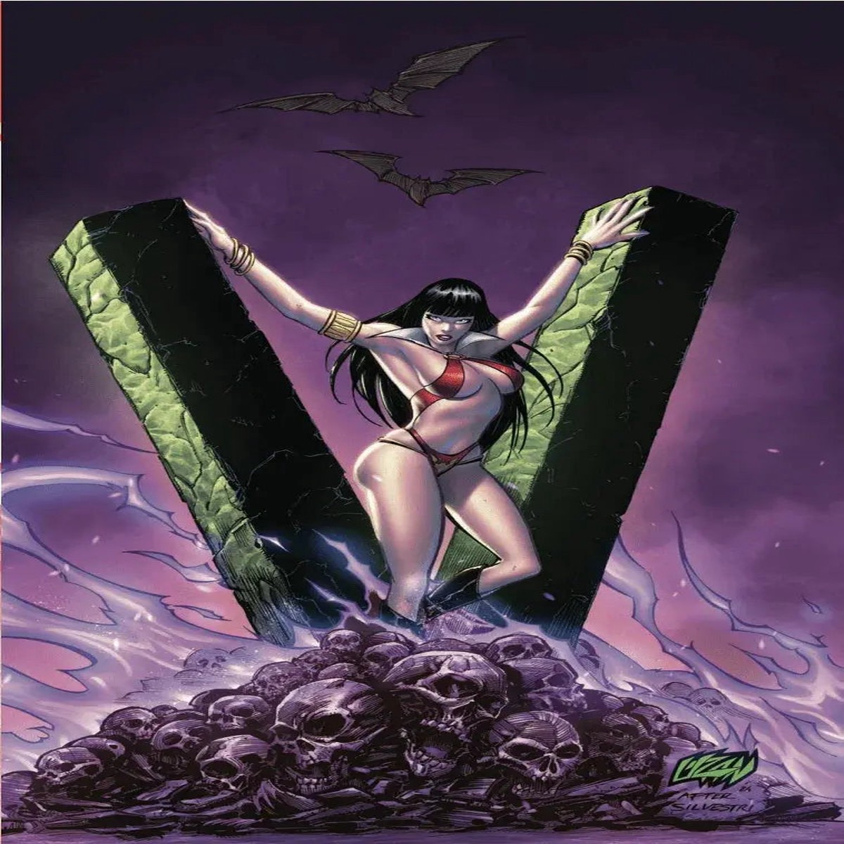 Vampirella #675 Franck Uzan - Virgin