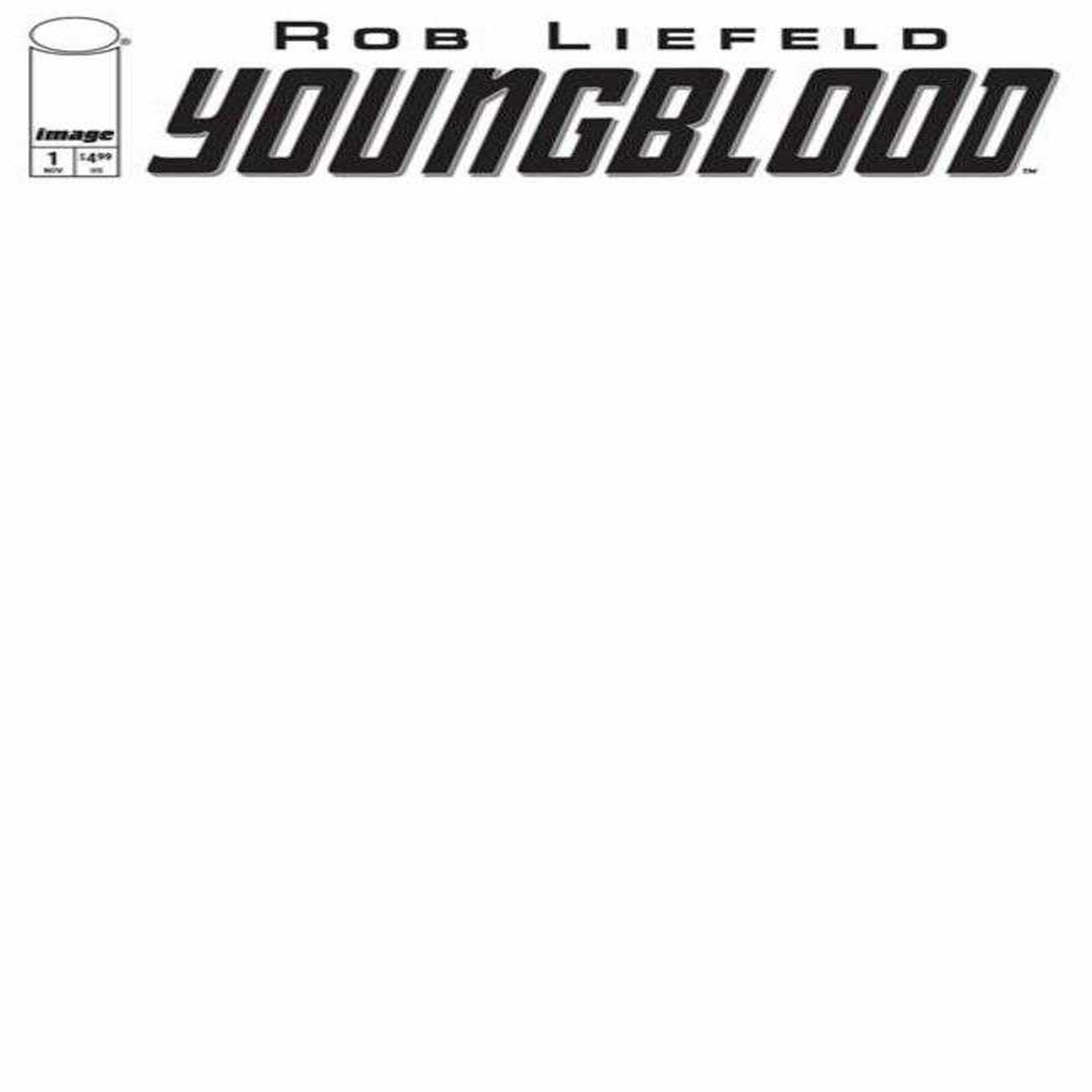 Youngblood #1 (2025) Cover G Blank Sketch Variant