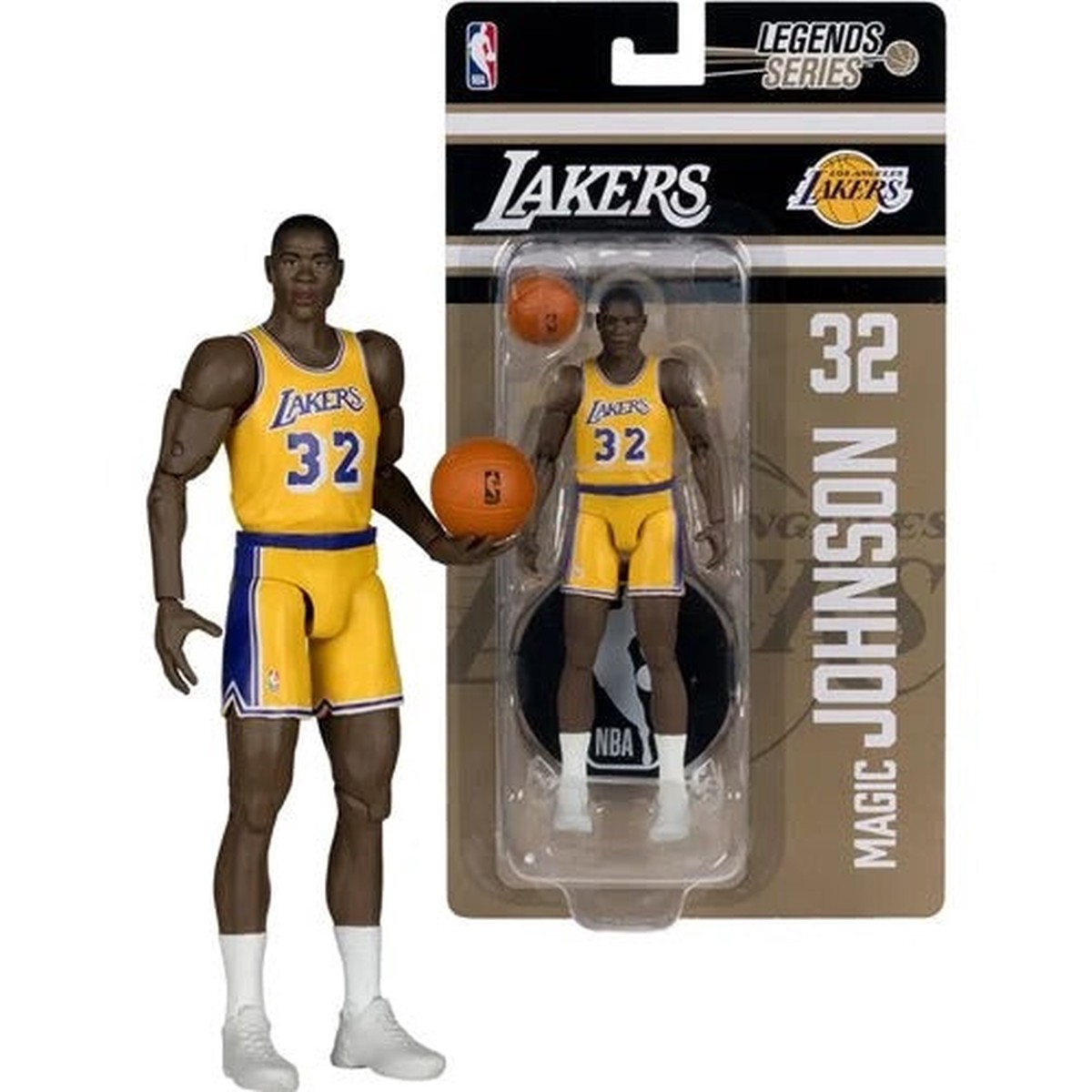 NBA McFarlane’s SportsPicks Legends Series Los Angeles Lakers Magic Johnson 6-Inch Action Figure