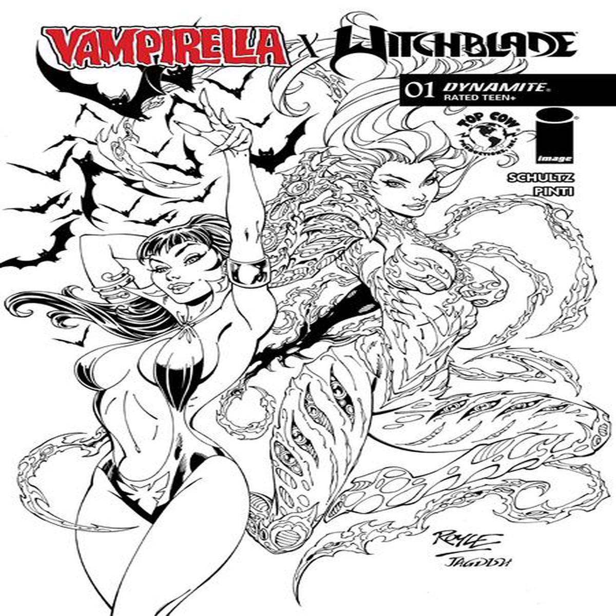 VAMPIRELLA X WITCHBLADE SPECIAL #1 (ONE SHOT) CVR Q ROYLE 1:7 (9/30/26)