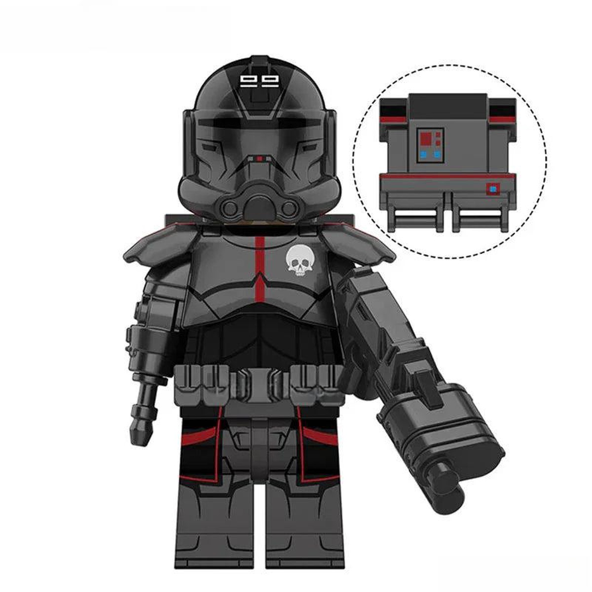 Echo "Black" - The bad Batch Lego Star Wars Minifigures custom toys