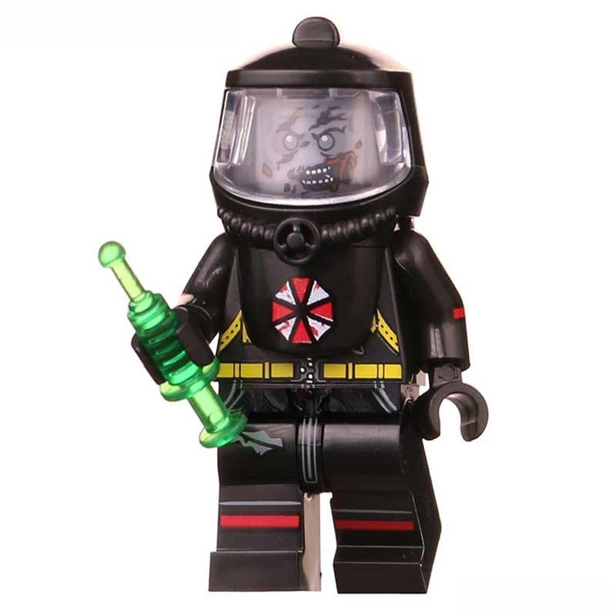 Resident Evil Black Hazmat Zombie Minifigure