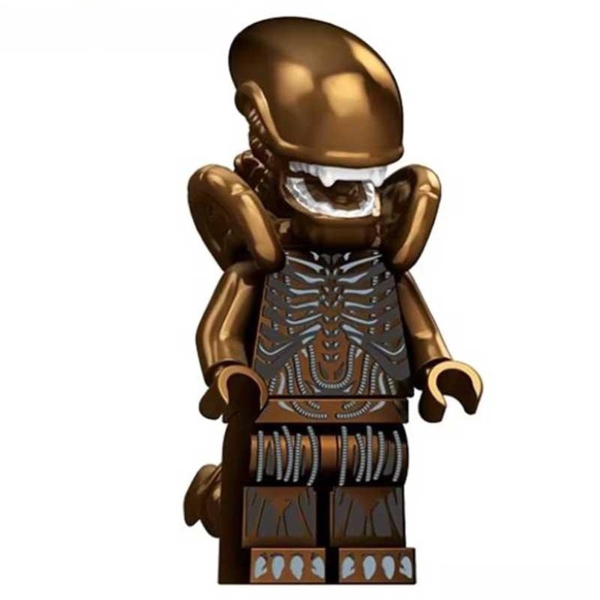 Alien Xenomorph Metallic Copper Minifigure
