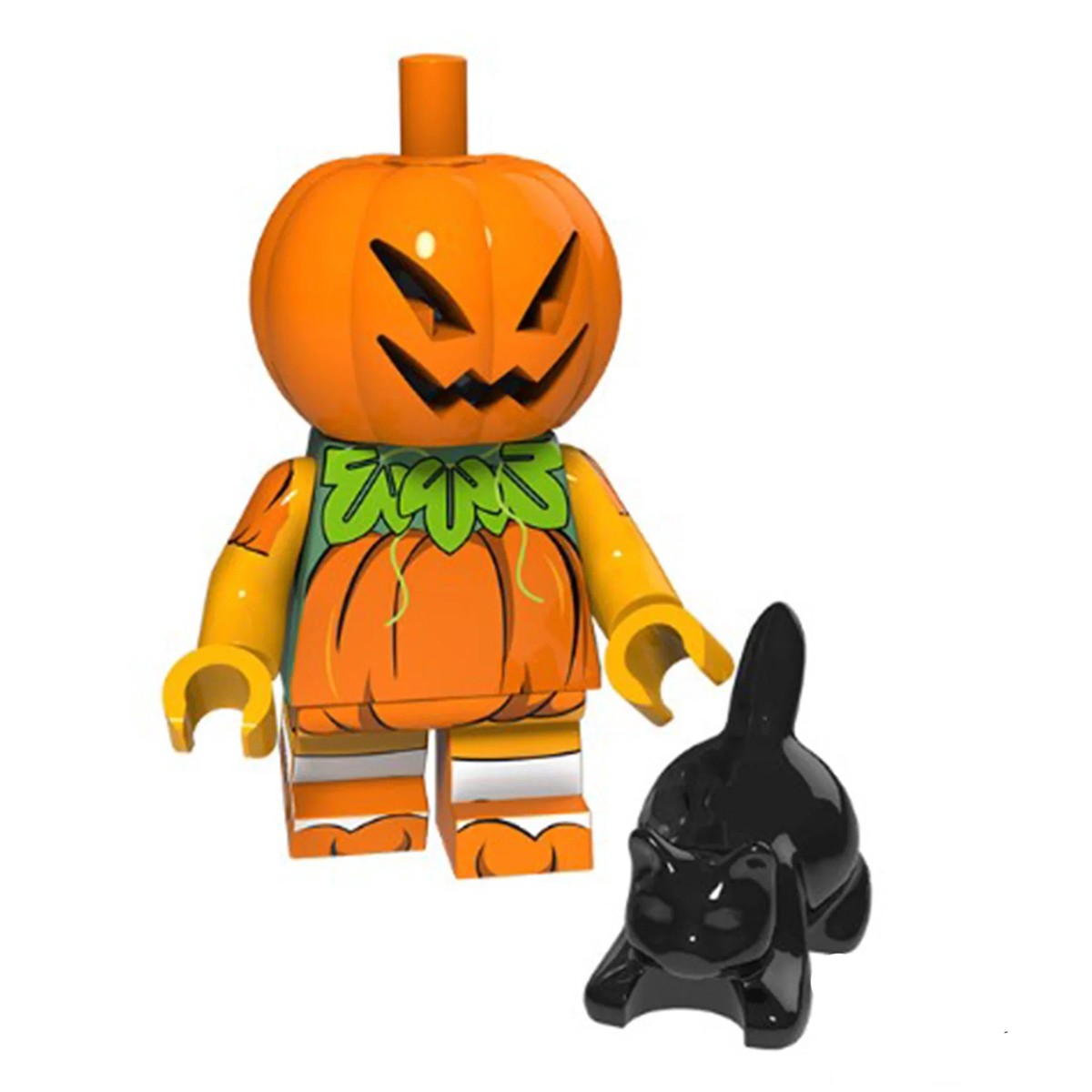 Halloween jack O lantern Minifigure Custom Horror Toys