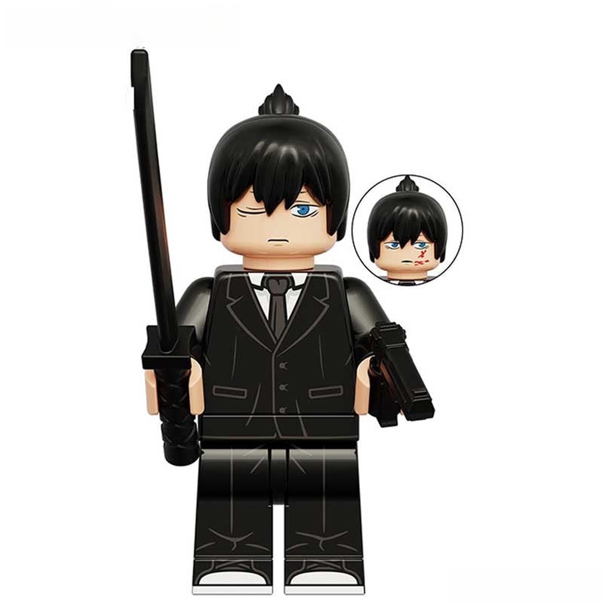 Aki Hayakawa from Chainsaw Man Minifigure Anime Toys Compatible Figure 2