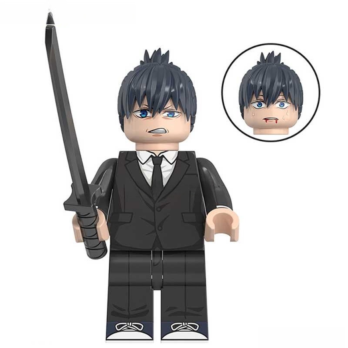 Aki Hayakawa from Chainsaw Man Minifigure Compatible Anime Toys 1