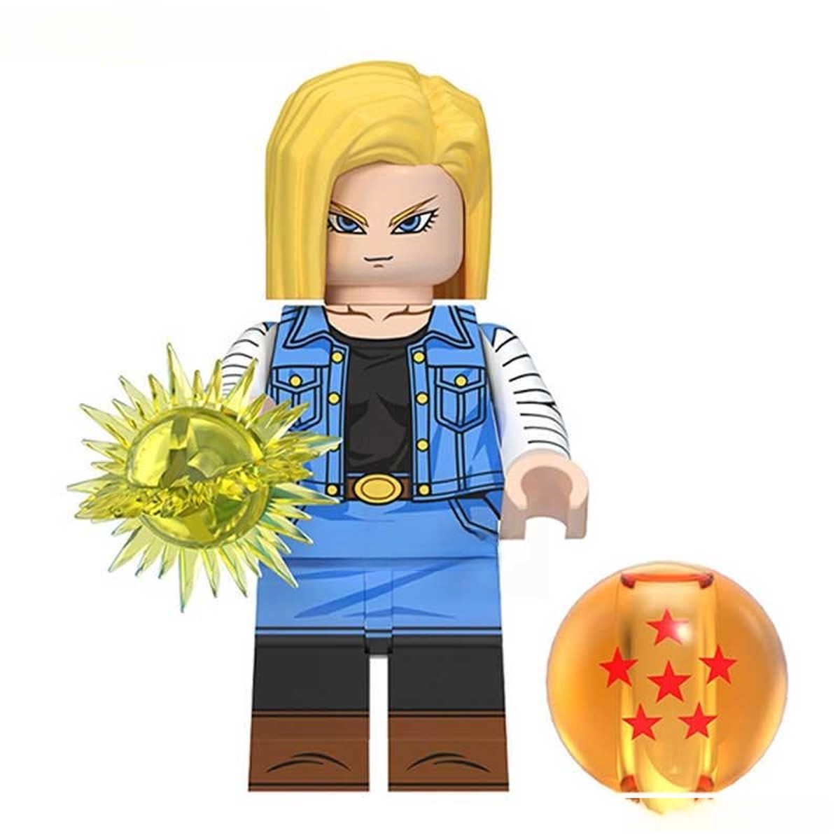 Android 18 Dragon Ball Z Super Minifigure Anime Custom Toys