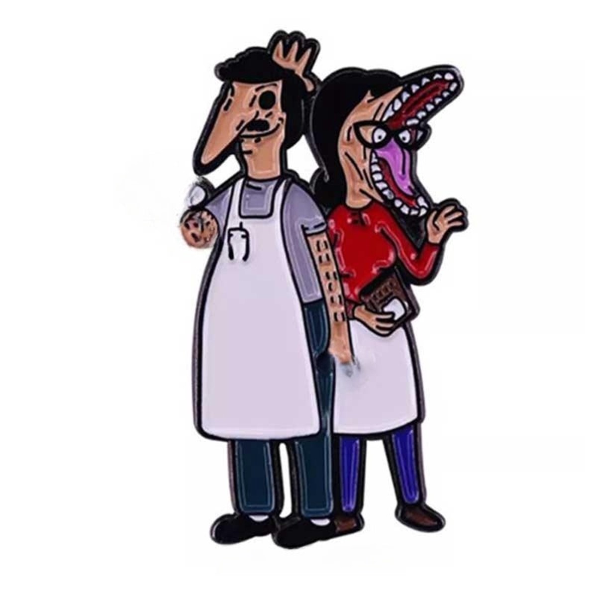 Beetlejuice Bobs Burgers mashup Enamel Pins small, durable, high quality accessories