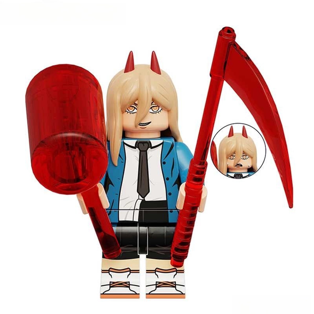 Chainsaw Man Power Minifigure Compatible Anime Toys