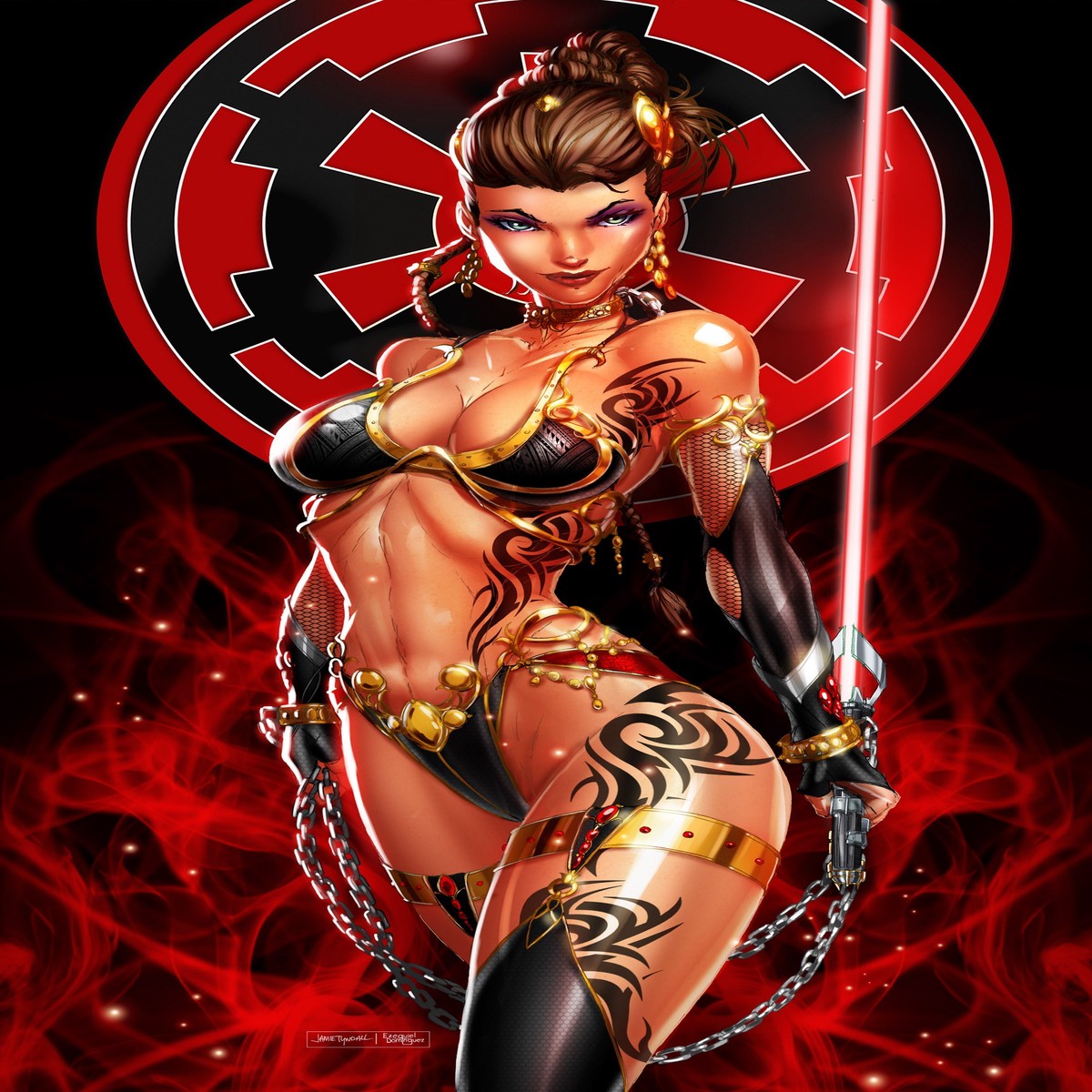 Slave Princess Chained Sith Metal Comic