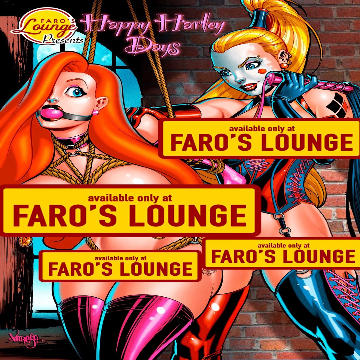 Happy Harley Days #1 Harley Quinn & Jessica Rabbit | Mature Art Book | Faro's Lounge