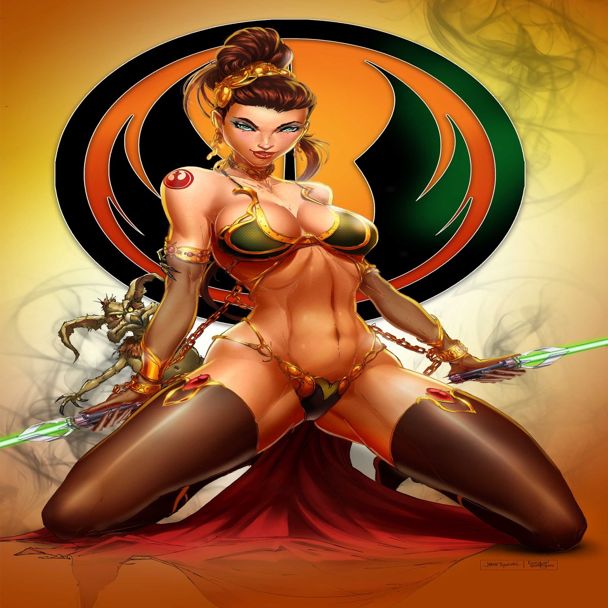 2023 Slave Princess Jedi Cosplay Metal Comic Exclusive