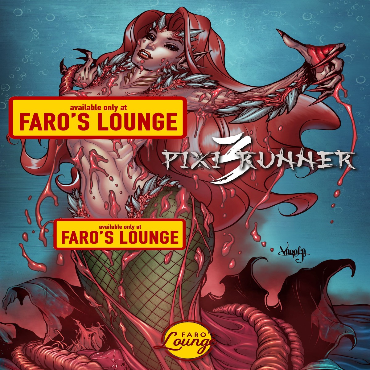 Pixi Runner #3 Tamberain the Mermaid | Mature Sci-Fi Comic | Faro's Lounge