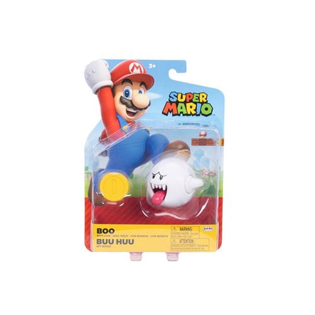 World of Nintendo 4" Action Figure - Boo with coin