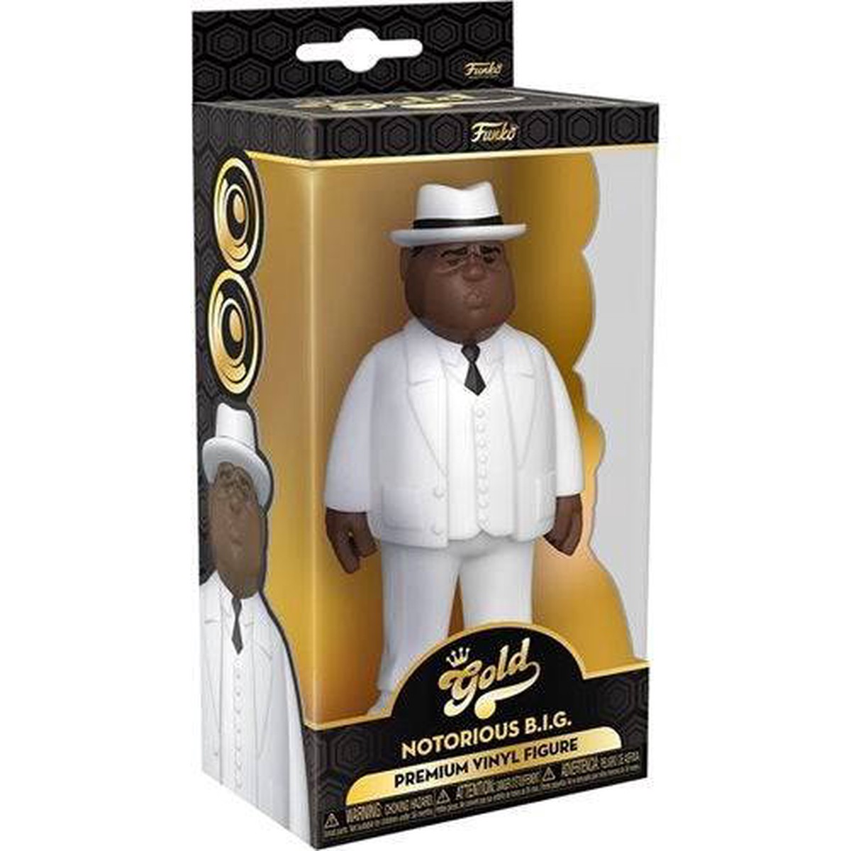 Funko Biggie Smalls White Suit 5-Inch Vinyl Gold Figure