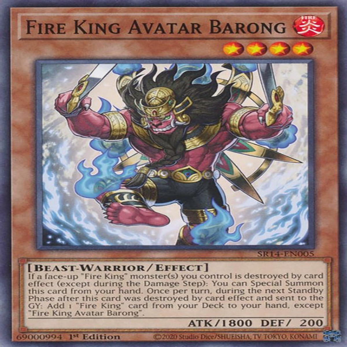 Fire King Avatar Barong | SR14-EN005