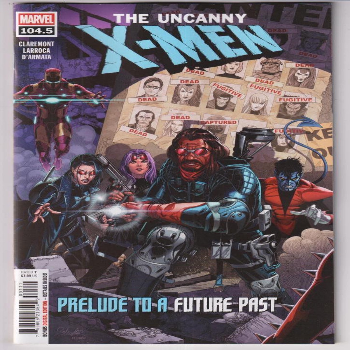 X-MEN BY CHRIS CLAREMONT: PRELUDE TO A FUTURE PAST #1 (MARVEL 2025) "NEW UNREAD"