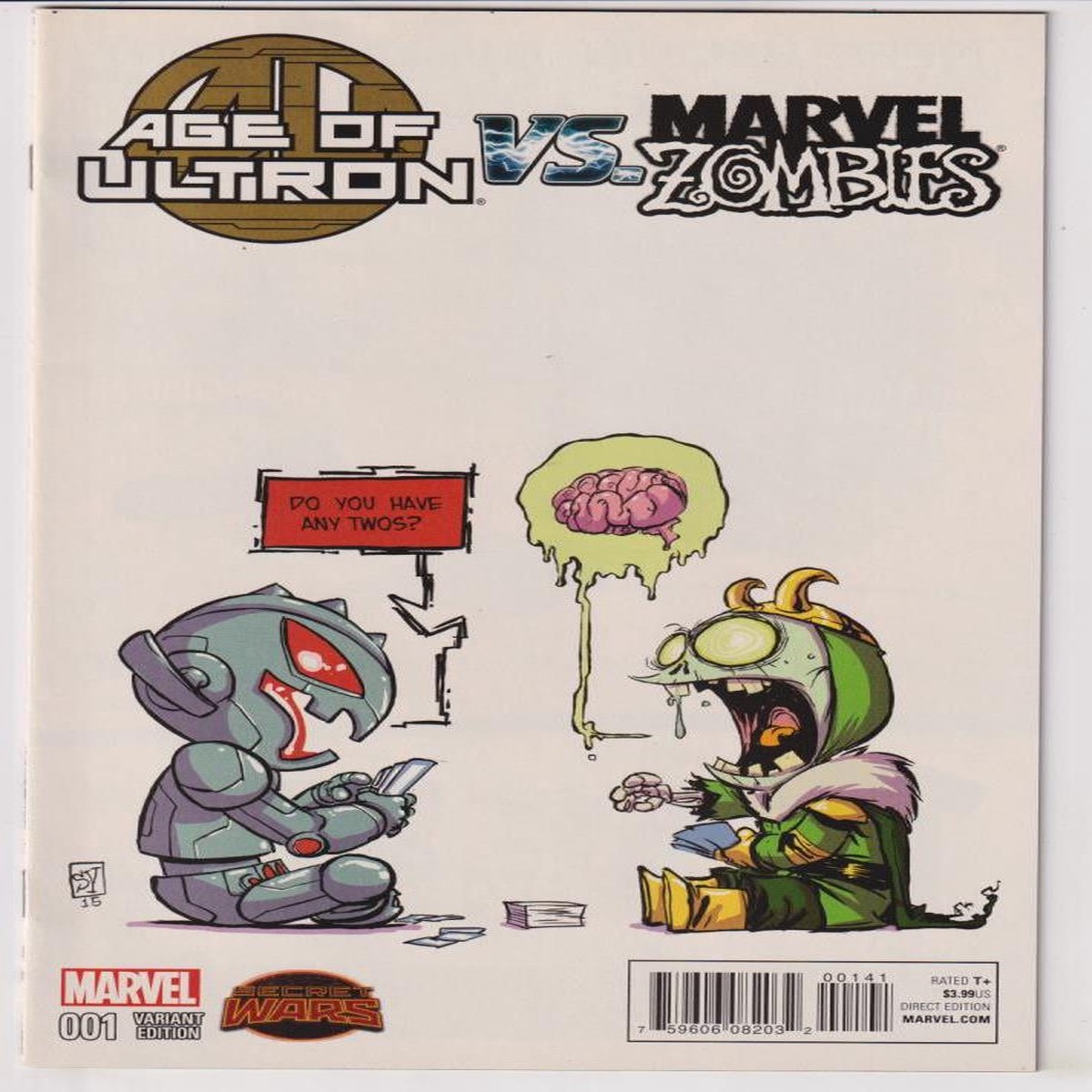 AGE OF ULTRON VS MARVEL ZOMBIES #1 YOUNG VAR (MARVEL 2015) "NEW UNREAD" C2