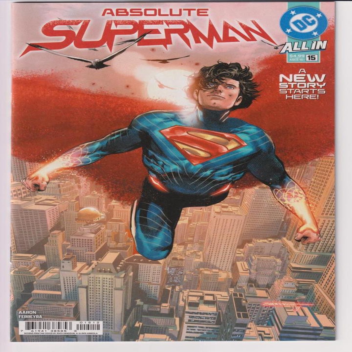 ABSOLUTE SUPERMAN #15 Second Printing Cvr A (DC 2026) "NEW UNREAD" C2