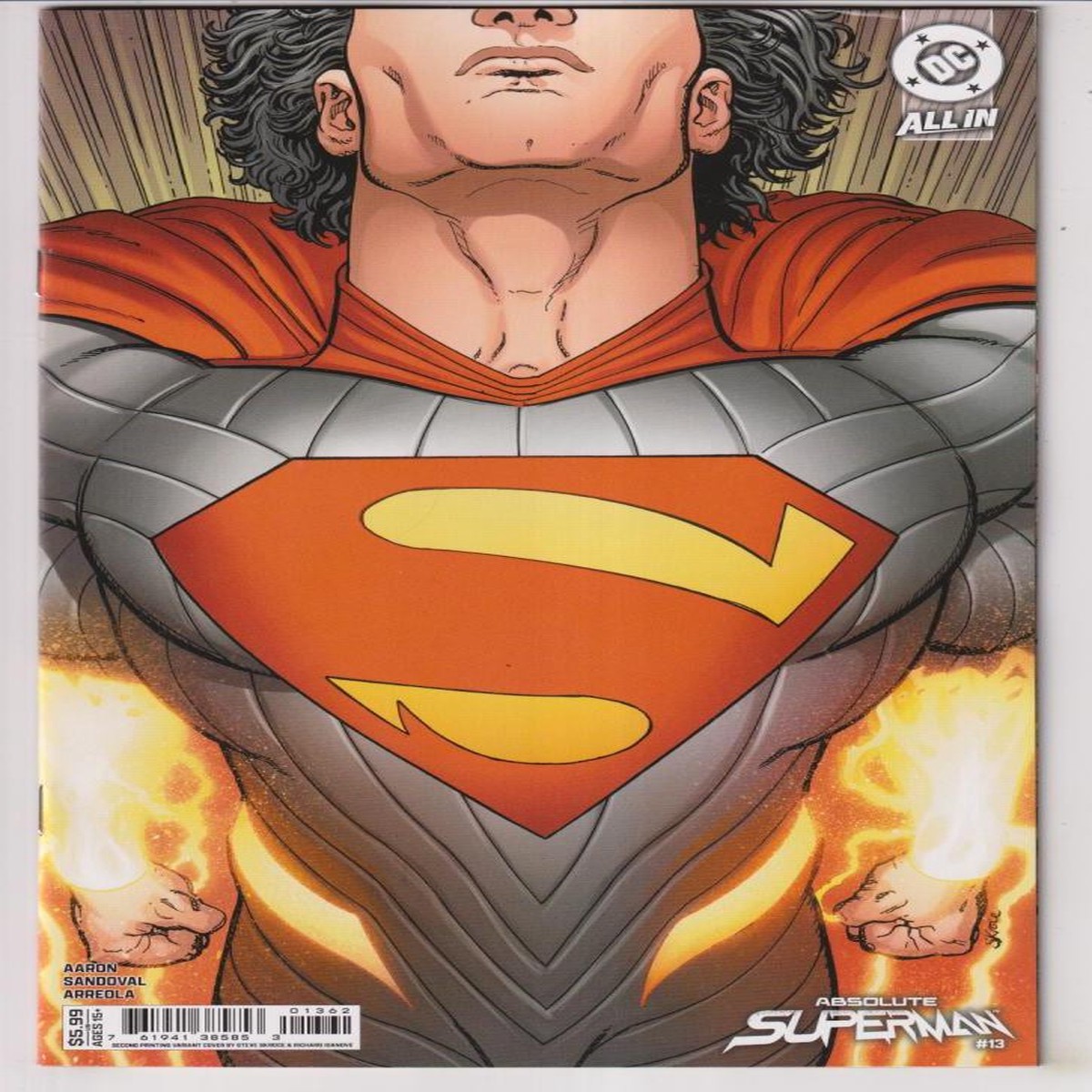 ABSOLUTE SUPERMAN #13 Second Printing Cvr B (DC 2026) "NEW UNREAD"
