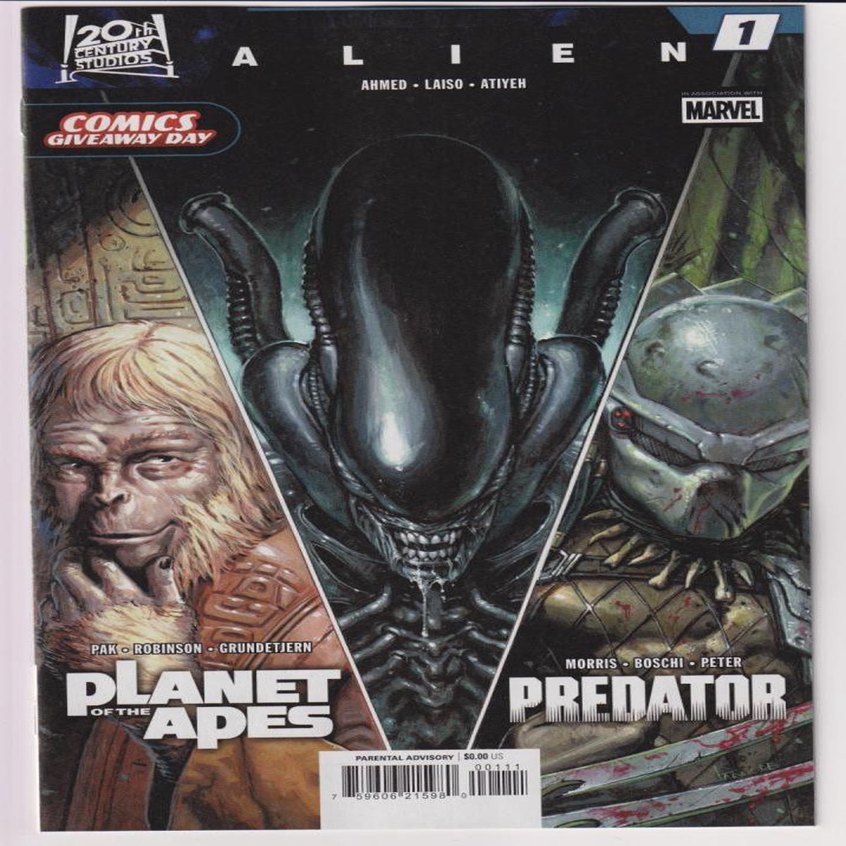 ALIEN, PREDATOR, & PLANET OF THE APES #1 CGD 2026 "NEW UNREAD"