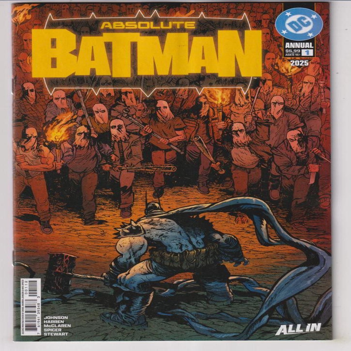 ABSOLUTE BATMAN ANNUAL #1 SECOND Printing (DC 2026) "NEW UNREAD"