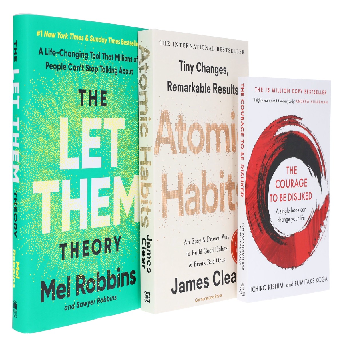 The Let Them Theory, Atomic Habits & The Courage To Be Disliked 3 Books Collection Set - Non Fiction - Paperback/Hardback