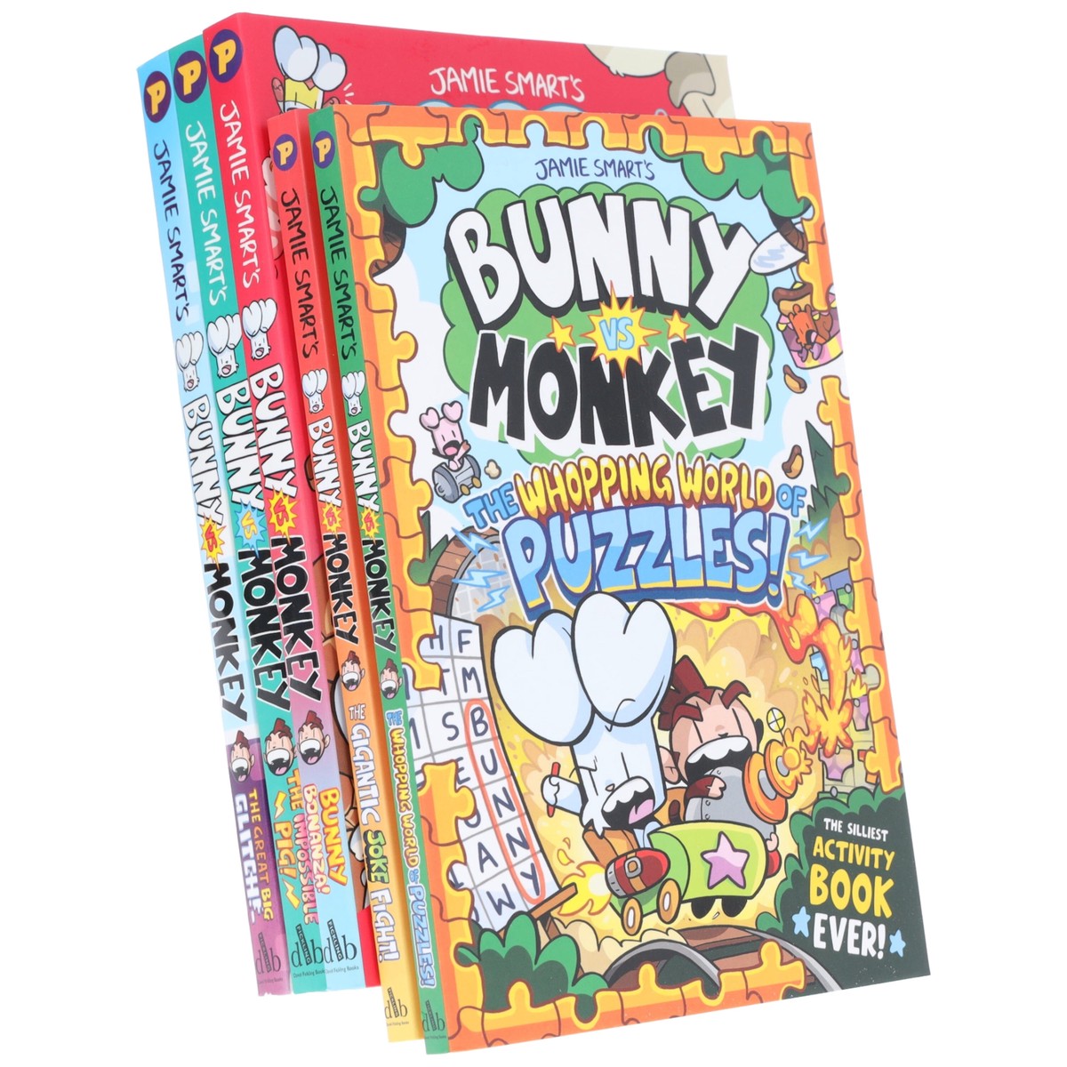 Bunny vs Monkey Comic Collection by Jamie Smart 5 Books Set - Ages 7+ - Paperback