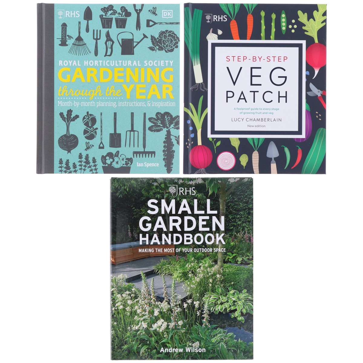 RHS Gardening Through the Year Collection 3 Books Set - Non Fiction - Hardback