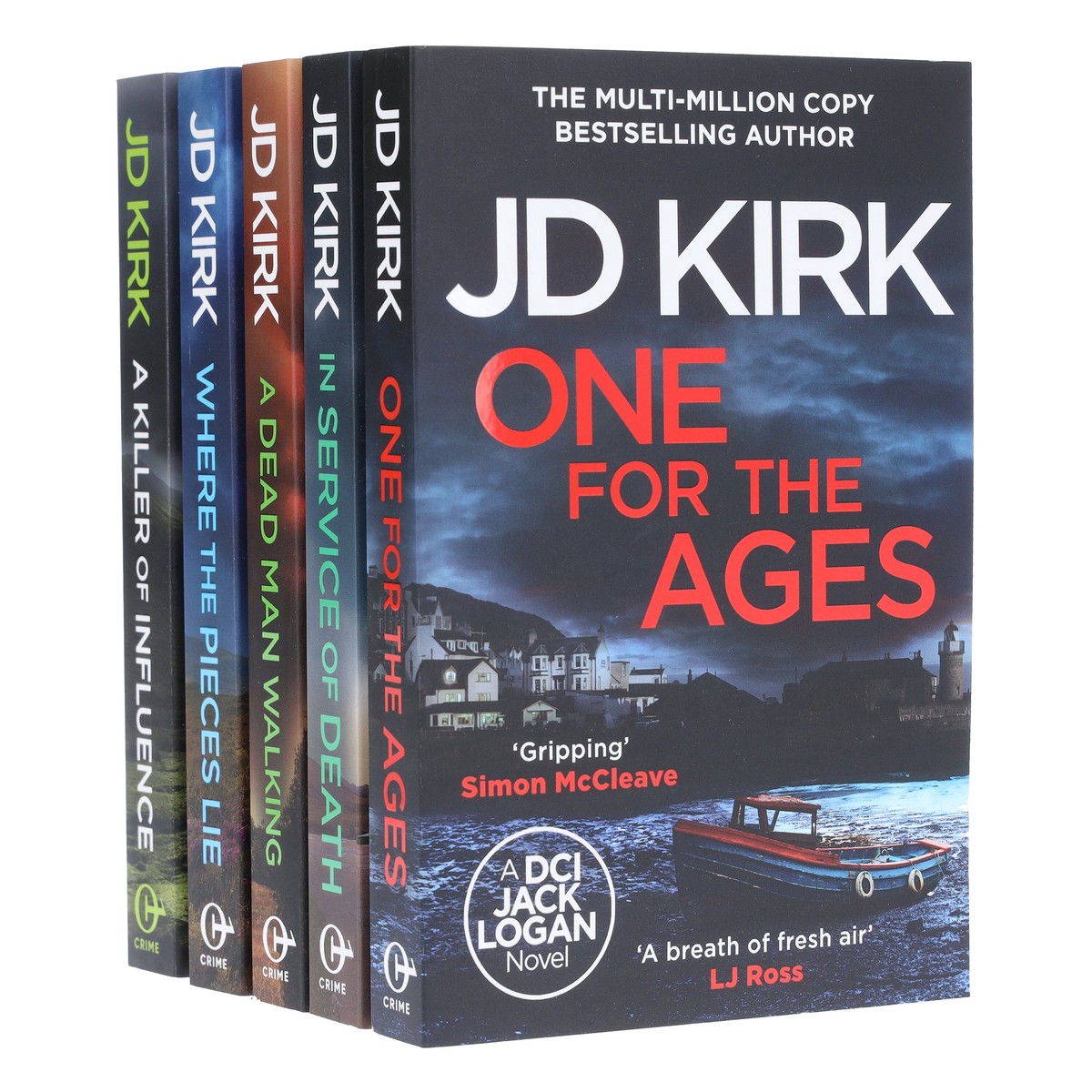 DCI Logan Crime Thrillers (Book 16-20) by JD Kirk 5 Books Collection Set - Fiction - Paperback