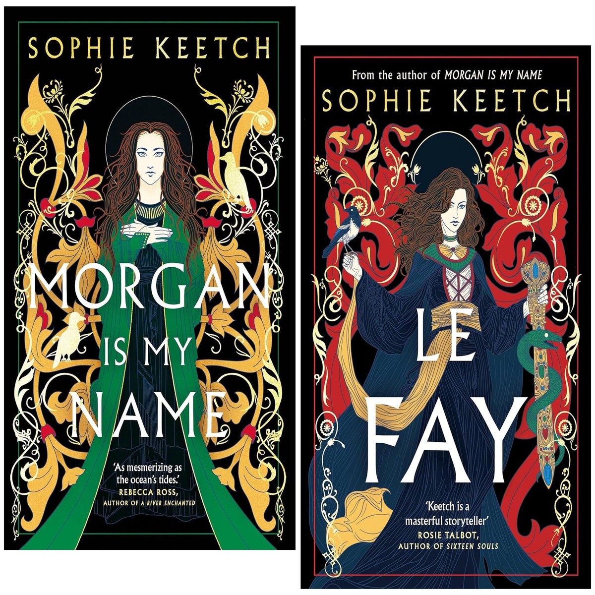 The Morgan Le Fay Trilogy by Sophie Keetch 2 Books Collection Set - Fiction - Paperback