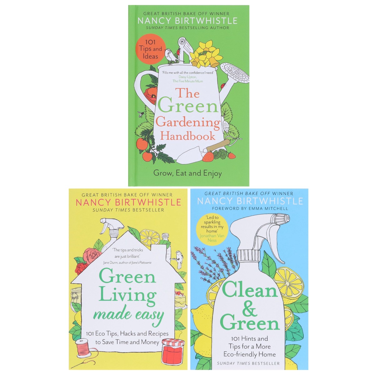 Damaged - Nancy Birtwhistle Green Gardening 3 Books Set - Non Fiction- Hardback/Paperback - V 41