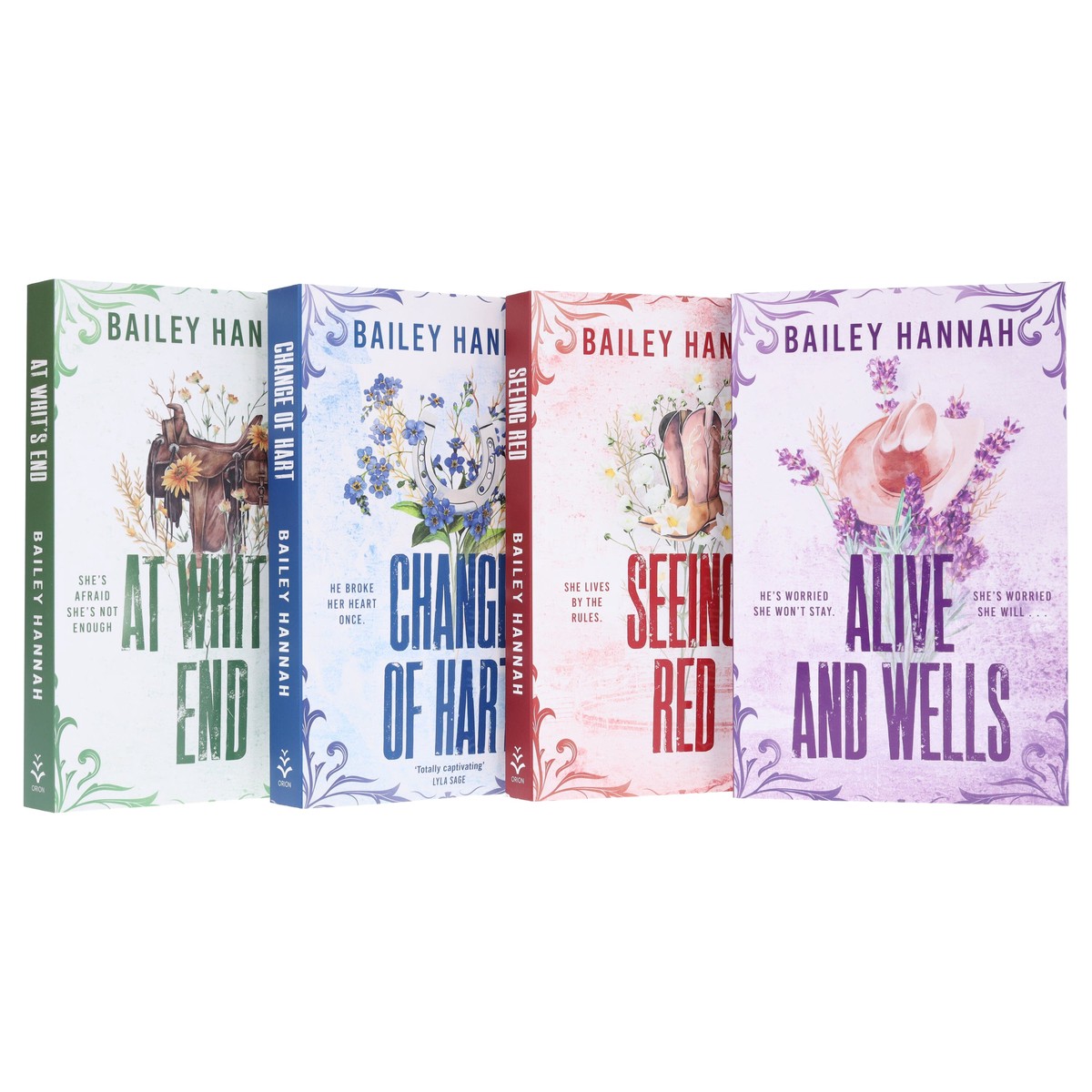 Wells Ranch Series by Bailey Hannah 4 Books Collection Set - Fiction - Paperback