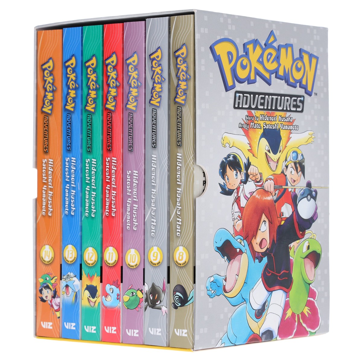 Pokemon Adventures (Vols. 8-14) Gold & Silver Box Set by Hidenori Kusaka - Manga - Paperback